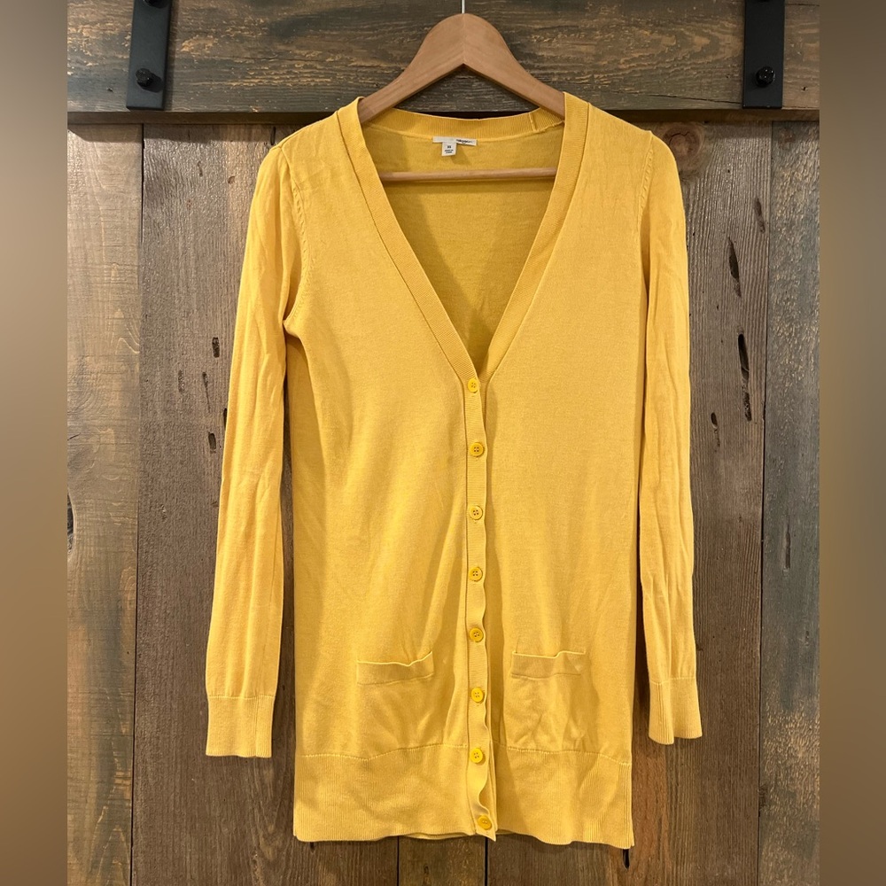 Gorgeous Yellow Halogen Cardigan Sweater XS